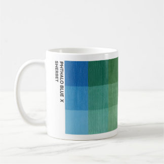 Café Taza de 11 oz Phthalo Blue x Sherbet