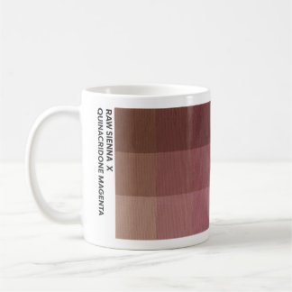 Café Taza de 11 oz Raw Sienna x Quinacridone Magenta