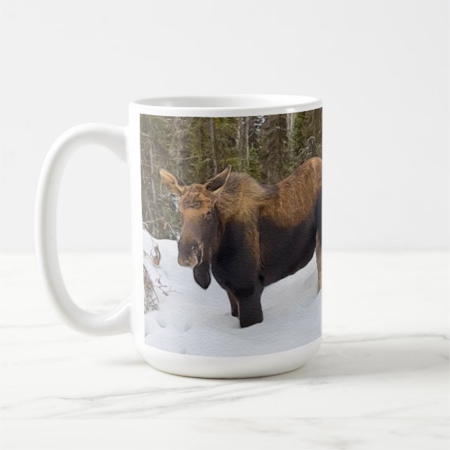 Café Taza de 15 oz. Alce de Alaska (Izquierda)