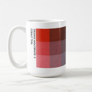 Café Taza de 15 oz Naranja Molibdato x Cobalto Verde Te