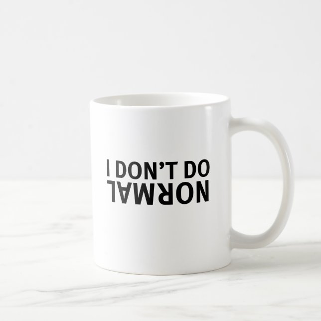 Café Taza de 2 caras No hago lo normal (Derecha)