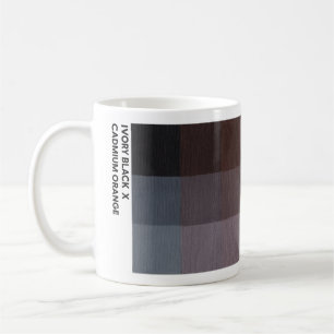 Café Taza de 325 ml Ivory Black x Cadmium Orange