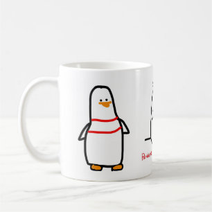 Café Taza de 3 pájaros - pingüinos con problemas de l