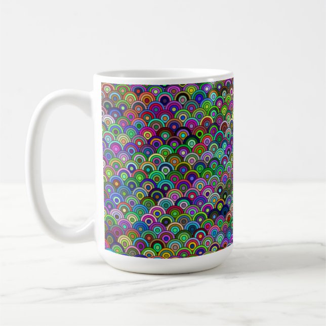 Café Taza de 443 ml de Círculos Apilados (Izquierda)