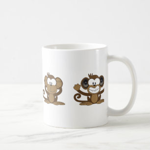 Café Taza de 4 monos