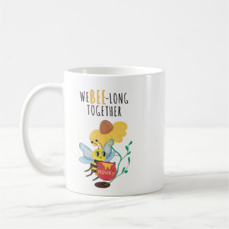Café Taza de abeja linda - "Nosotros abe-mos juntos" "C