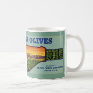 Café Taza de aceitunas de California