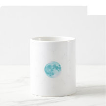 Taza de Acuarela Celestial - Verde azulado y Viole