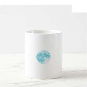 Café Taza de Acuarela Celestial - Verde azulado y Viole