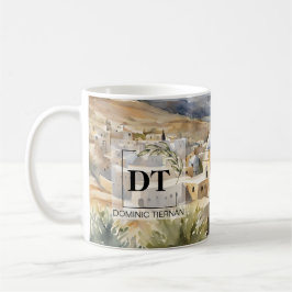 Café Taza de Acuarela de Belén – Regalo Atemporal de Ti