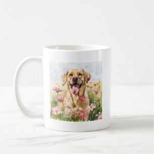 Café Taza de Acuarela Labrador Retriever