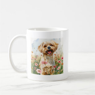 Café Taza de Acuarela Maltesa