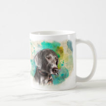 TAZA DE ACUARELA WEIMARANER