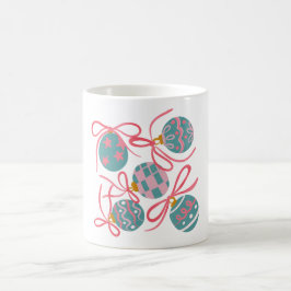 Café Taza de adorno de Navidad en pastel