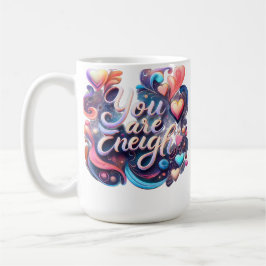 Café Taza de Afirmación Inspiradora — Eres Suficiente