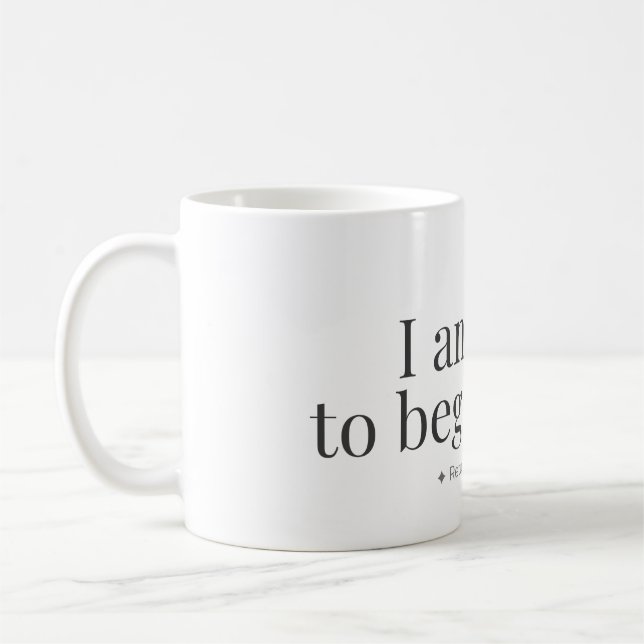 Café Taza de Afirmación para Empezar de Nuevo (Izquierda)