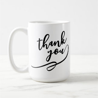 Café taza de agradecimiento estética