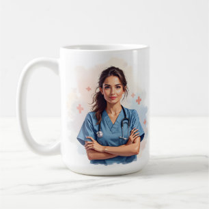 Café Taza de agradecimiento para enfermeras tranquilas