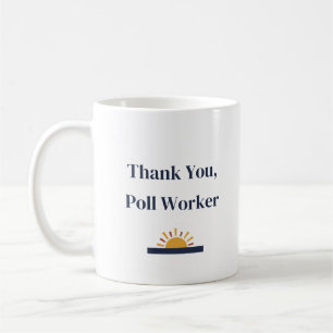 Café Taza de agradecimiento para trabajador de la encue