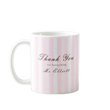 Taza de agradecimiento personalizada para maestros