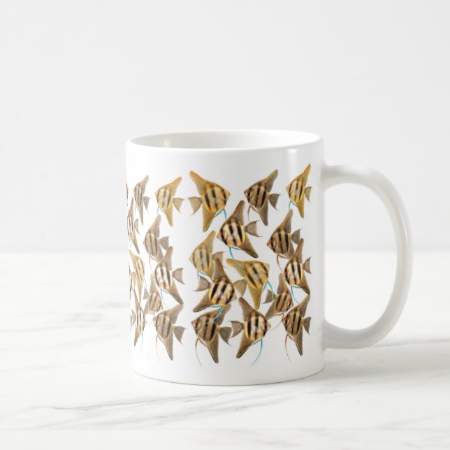 Café Taza de agua dulce de los Angelfishes (Derecha)