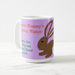 Café Taza de agua para conejo de Pascua Personalizar no