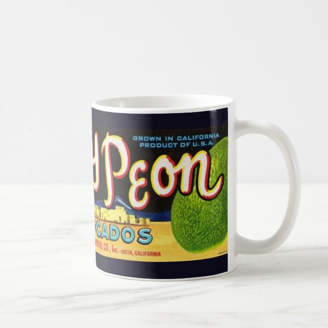 Café Taza de aguacate (Derecha)