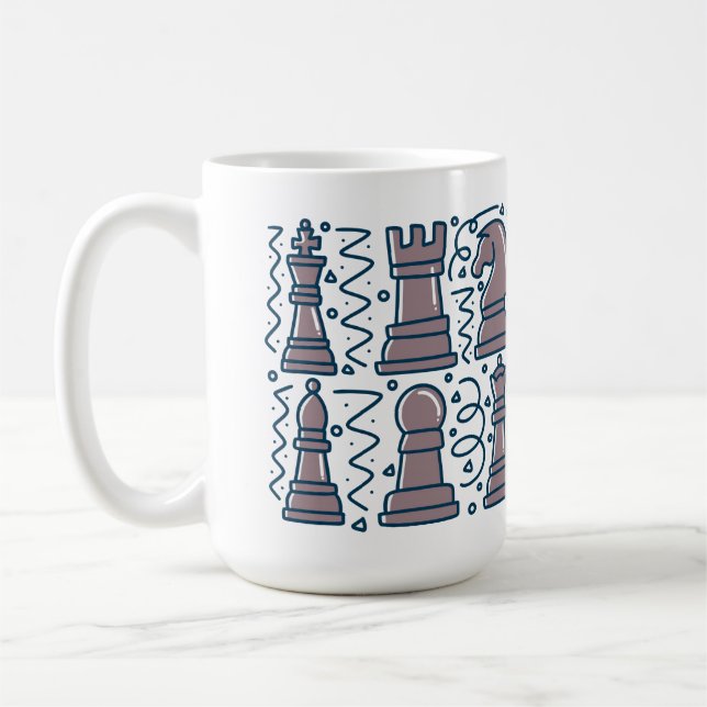Café Taza de ajedrez (Izquierda)