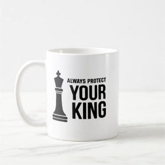 Café Taza de ajedrez Siempre Protege a Tu Rey – Inspira