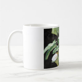 Café Taza de alcatraces en acuarela