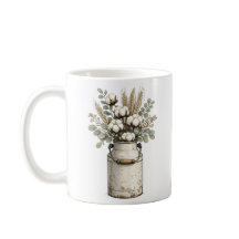 Taza de algodón y eucalipto de granja rústica | Vi