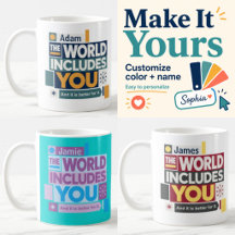 Taza de aliento personalizada Tú Importas