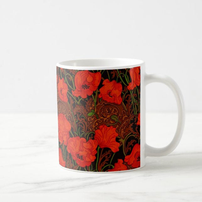 Café Taza de amapolas (Derecha)