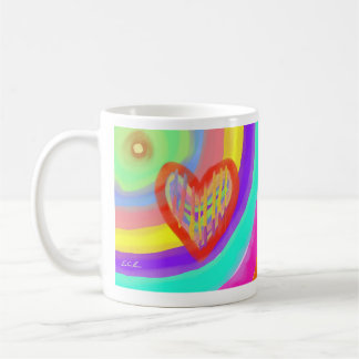 Café Taza de amor de arte impresionista