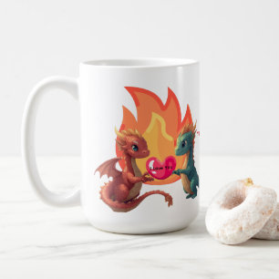 Café Taza de amor de dragón