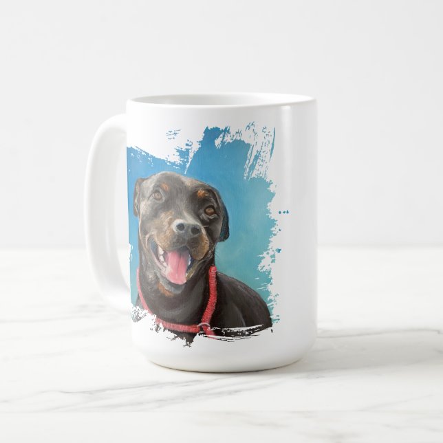 Café Taza de amor de perro Rottweiler  (Anverso izquierdo)