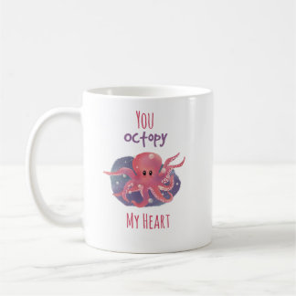 Café Taza de Amor de Pulpo Adorable ; "Me Octopies El C