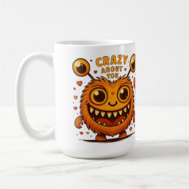 Café Taza de amor monstruoso Loca por ti