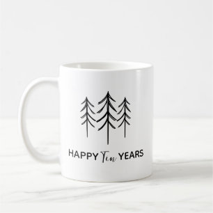 Café Taza de aniversario de año de estaño, regalo perso