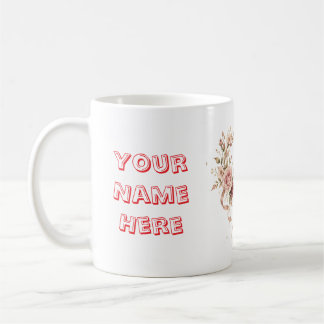 Café Taza de aniversario personalizada romántica