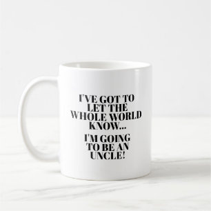 Café Taza de anuncio de embarazo para tío / hermano
