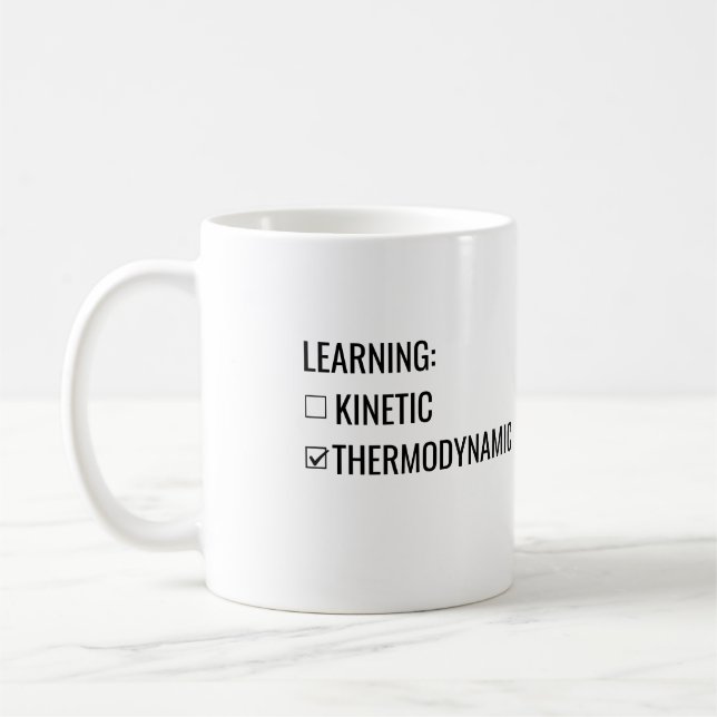 Café Taza de Aprendizaje Cinético no Termodinámico (Izquierda)