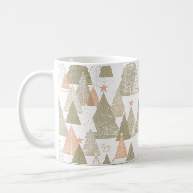 Café Taza de árbol de Navidad (Izquierda)