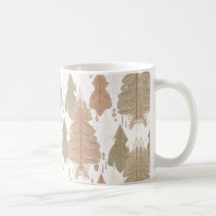 Café Taza de árbol de Navidad Boho