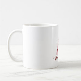 Café Taza de árbol de Navidad rosa