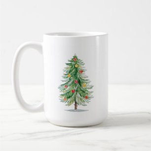 Café Taza de árbol de Navidad tradicional