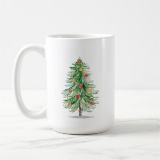 Café Taza de árbol de Navidad tradicional
