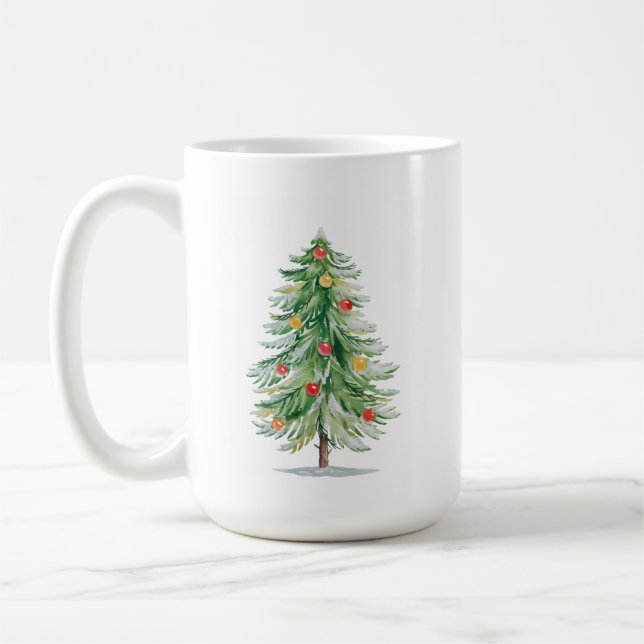 Café Taza de árbol de Navidad tradicional (Izquierda)
