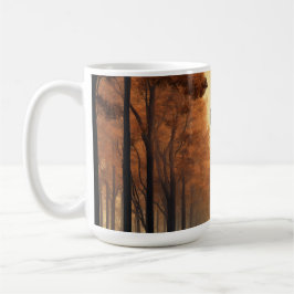 Café Taza de árbol forestal natural