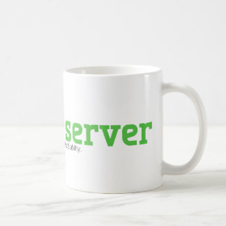 Café Taza de Archserver con nuestro logotipo